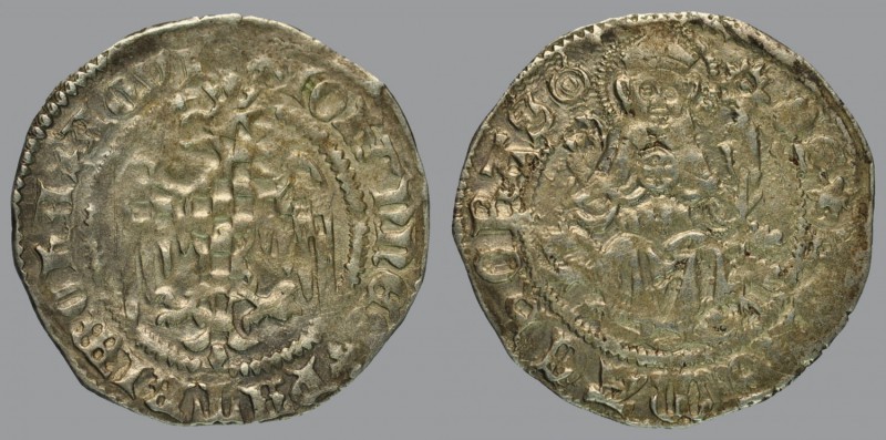 Denar, eagle of Moravia/Saint Hermagoras seated, 0,81 g Ag, 18 mm, Bernardi 62h ...