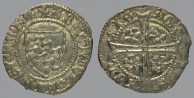 Antonio I (1395-1402), denar, decorated shield/cross with four roses, 0,76 g Ag, 18 mm, Bernardi 64a (C)

EXTREMELY FINE.