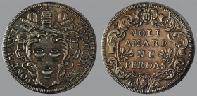 Testone, Anno I, (1691/92), Rome, Arms/Latin text in baroque cartouche, 9,16 g Ag, 32 mm, Muntoni 42 

Improperly cleaned, otherwise ALMOST EXTREMEL...