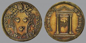 Giulio, Anno IX, 1700, Rome, Arms/Porta Santa, 3,04 g Ag, 25 mm, Muntoni 53

Gilt. ALMOST EXTREMELY FINE.