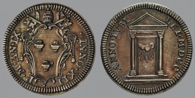 Giulio, Anno IX, 1700, Rome, Arms/Porta Santa, 3,09 g Ag, 26 mm, Muntoni 53

Improperly cleaned, otherwise EXTREMELY FINE