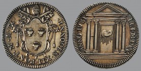 Giulio, Anno IX, 1700, Rome, Arms/Porta Santa, 3,03 g Ag, 26 mm, Muntoni 52

Improperly cleaned, otherwise EXTREMELY FINE
