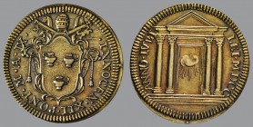Giulio, Anno IX, 1700, Rome, Arms/Porta Santa, 2,95 g Ag, 26 mm, Muntoni 52

Gilt. ALMOST EXTREMELY FINE.