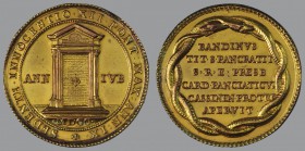 Opening of the Porta Santa 1699, Anno IX, ORIGINAL Gilded Bronze Medal, Porta Santa/inscription in six lines (MDCC), 24,4 g Br, 41 mm, Miselli 346

...