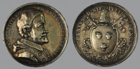 Pope’s election, MDCXCI, Silver Medal, opus Georg Hautsch, Bust r./Arms, 18,12 g Ag, 35 mm, Miselli 294

Improperly cleaned, otherwise EXTREMELY FIN...