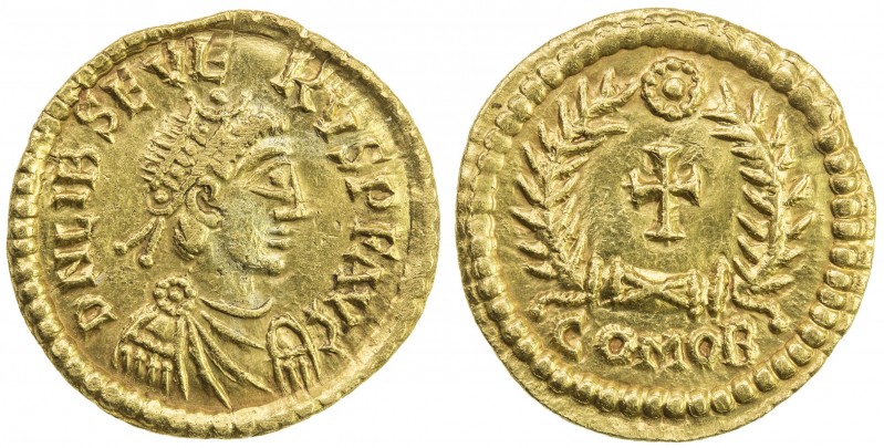 ROMAN EMPIRE: Libius Severus, 461-465, AV tremissis (1.44g), Comitatensian mint,...