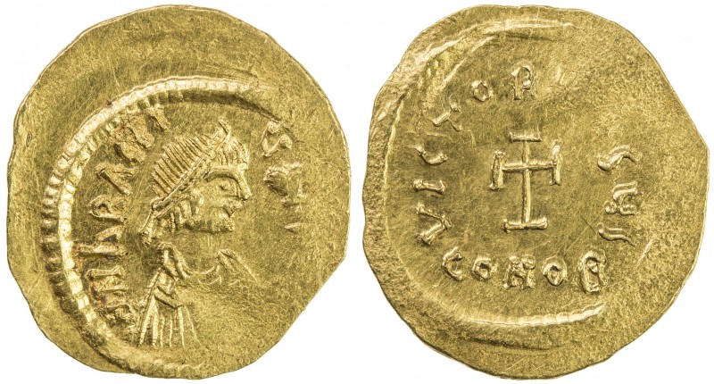 BYZANTINE EMPIRE: Heraclius, 610-641, AV tremissis (1.46g), Constantinople, Sear...