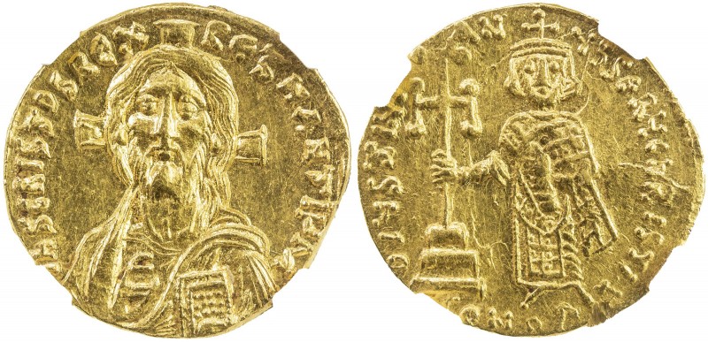 BYZANTINE EMPIRE: Justinian II, First reign, 685-695, AV solidus (4.34g), Consta...
