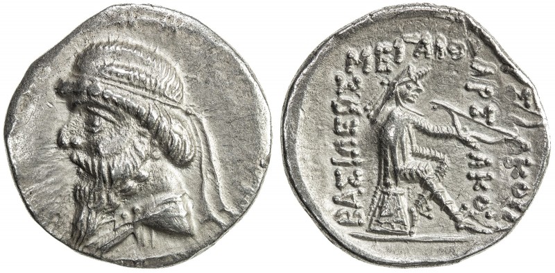 PARTHIAN KINGDOM: Mithradates I, c. 171-138 BC, AR drachm (3.46g), Shore-24 ff. ...