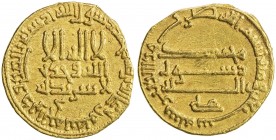 ABBASID: al-Rashid, 786-809, AV dinar (4.05g), NM (Egypt), AH170, A-218.6, Khedivial-398-399, Bernardi-63, al-'Ush-1076, anonymous for Harun al-Rashid...
