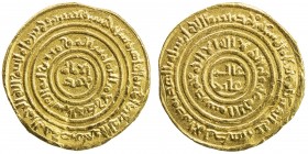 FATIMID: Interregnum, 1130-1131, AV dinar (3.99g), al-Mu'izziya al-Qahira (Cairo), AH525, A-734.1, Nicol 2594, in the name of al-imam muhammad in the ...