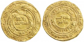 FATIMID: al-Hafiz, 1131-1149, AV dinar (4.33g), al-Iskandariya, AH527, A-735.2, Nicol-2598, al-imam / 'abd al-majid in 2 lines, scruffy surfaces, Fine...