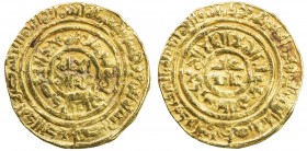 FATIMID: al-'Adid, 1160-1171, AV dinar (4.21g), Misr, AH559, A-744.1, Nicol 2694, 1st version of his dinar, with the central obverse legend al-imam 'a...