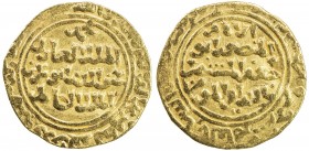 AYYUBID: Abu Bakr II, 1238-1240, AV dinar (4.67g), al-Qahira, AH635, A-818, Balog 504, Khedivial 1428, same style as dinars of his father al-Kamil Muh...