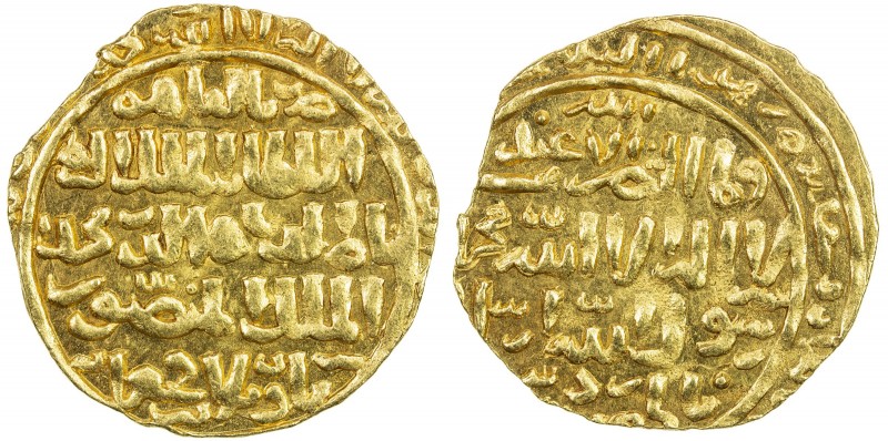 BAHRI MAMLUK: Muhammad I, 3rd reign, 1310-1341, AV dinar (5.87g), al-Qahira, AH7...