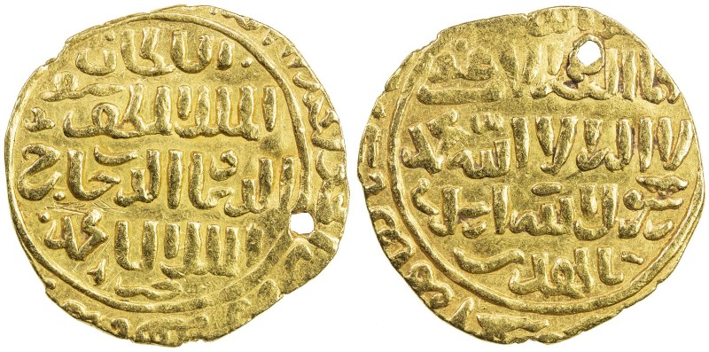 BAHRI MAMLUK: Hajji I, 1346-1347, AV dinar (5.48g), al-Qahira al-Mahrusa ("Cairo...