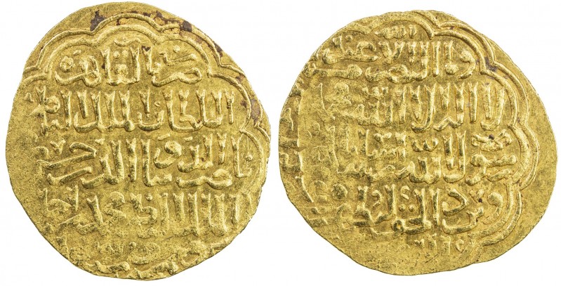 BAHRI MAMLUK: Hasan, 1st reign, 1347-1351, AV dinar (5.11g), al-Qahira, AH751, A...