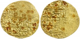 BURJI MAMLUK: Barquq, 2nd reign, 1390-1399, AV dinar (7.88g) (al-Qahira), AH (794), A-972, Balog 535-539, about 30% flat strike, EF, ex Gamal Amer Col...