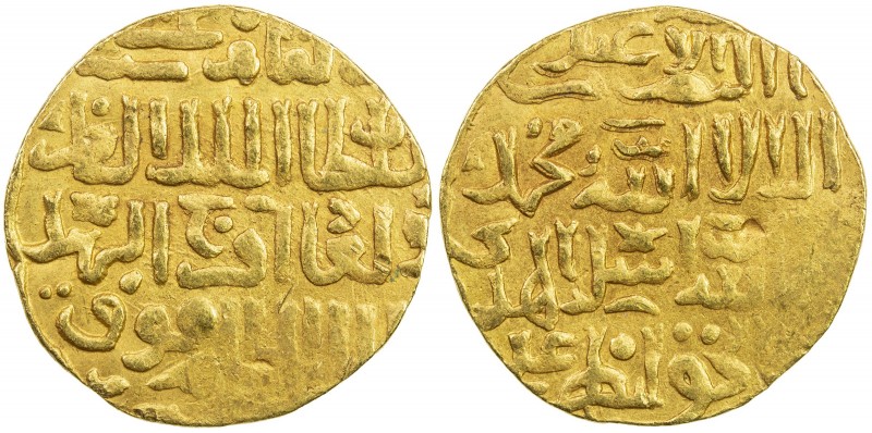 BURJI MAMLUK: Faraj, 2nd reign, 1406-1412, AV dinar (9.11g), al-Qahira, AH (8)10...