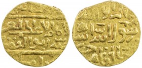 BURJI MAMLUK: al-Musta'in, 1412, AV bunduqi (3.43g), al-Qahira, AH (81)5, A-984.2, Balog 671, Kazan 690, obverse legend al-imam al-a'zam al-musta'in b...