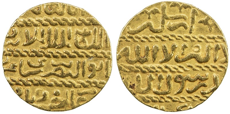 BURJI MAMLUK: Barsbay, 1422-1438, AV ashrafi (3.38g), al-Qahira, AH835, A-998, V...