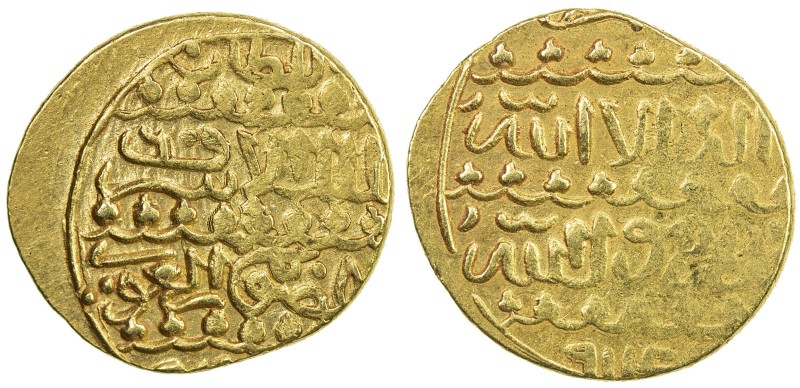 BURJI MAMLUK: Qansuh II al-Ghuri, 1501-1516, AV ashrafi (3.41g), al-Qahira, AH91...