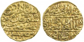 OTTOMAN EMPIRE: Murad III, 1574-1595, AV sultani (3.49g), Misr, AH982, A-1332.1, VF.
Estimate: USD 160 - 180