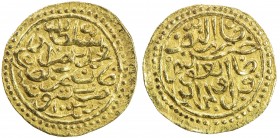 OTTOMAN EMPIRE: Mehmet III, 1595-1603, AV sultani (3.50g), Tunis, AH1003, A-1340.1, Damali-TU-A1a (same dies), with the darib al-nadr… formula on the ...