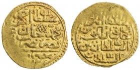 OTTOMAN EMPIRE: Ahmed I, 1603-1617, AV sultani (3.44g), Misr, AH1012, A-1347.2, about 10% flat, VF, ex Ahmed Sultan Collection. 
Estimate: USD 180 - ...