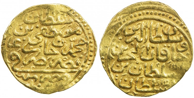 OTTOMAN EMPIRE: Mustafa I, 1622-1623, AV sultani (3.46g), Misr, AH1031, A-1364, ...