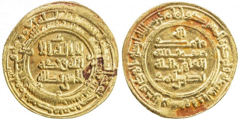 SAMANID: Nasr II, 914-943, AV dinar (4.08g), Nishapur, AH322, A-1449, citing the...