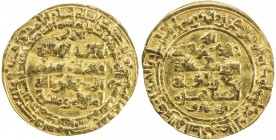 GREAT SELJUQ: Barkiyaruq, 1093-1105, AV dinar (3.57g), Madinat al-Salam, AH487, A-1682.1, slightly uneven surfaces, but an excellent strike, with all ...