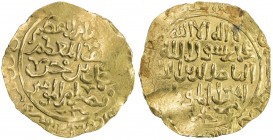 ASSASSINS AT ALAMUT: Muhammad III, 1221-1254, AV dinar (2.56g), MM, AH618, A-D1920, dated in the year of his accession, citing the Abbasid caliph al-N...