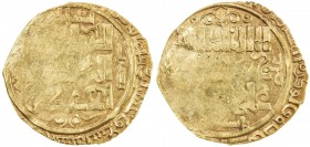 GREAT MONGOLS: temp. Ögedei, 1227-1241, AV dinar (4.17g), Astarabad, AH629, A-V1973, mint name above the obverse field (and probably also before the d...