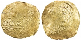 GREAT MONGOLS: Möngke, 1251-1260, AV broad dinar (5.63g), NM, ND, A-T1977, obverse legend mangu qan / al-'adil, without the third line al-a'zam, kalim...