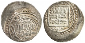 ILKHAN: Sulayman, 1339-1346, AR 2 dirhams (1.37g), Tabriz, AH746, A-2256, type F (inner circle // square), last issue in the name of Sulayman, EF, RR,...