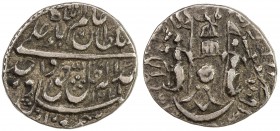 AWADH: Wajid Ali Shah, 1847-1856, AR 1/8 rupee (1.41g), Lucknow, AH1271 year 9, KM-357.2, lovely VF, R. 
Estimate: USD 120 - 160