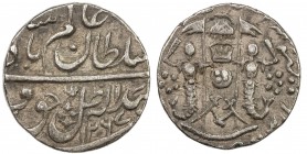 AWADH: Wajid Ali Shah, 1847-1856, AR ¼ rupee (2.76g), Lucknow, AH1267, KM-361.2, VF to EF, R. 
Estimate: USD 140 - 180