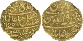 BENGAL PRESIDENCY: AV mohur, Murshidabad, AH1202 year 19, KM-103, Stevens-4.3, Pridmore-62, struck at the Calcutta mint, 1793-1818, with the added sma...
