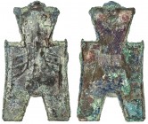 WARRING STATES: State of Zhao, 350-250 BC, AE spade money (6.82g), H-3.330, flat handle square foot spade type, lin in archaic script, VF.
Estimate: ...