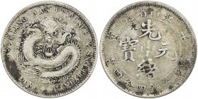 KIANGNAN: Kuang Hsu, 1875-1908, AR 20 cents, CD1902, Y-143a.8, L&M-249, with small Chinese merchant chopmark, yuan, VF, R. We rarely encounter any min...
