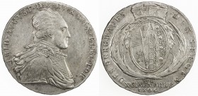 SAXONY: Friedrich August III, 1763-1806, AR thaler, 1806, KM-1036, Dav-2703, Schön-267, initials SGH, mining thaler, lightly cleaned, has retoned to a...
