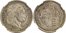 GREAT BRITAIN: George III, 1760-1820, AR shilling, 1820, KM-666, Spink-3790, beautiful light multicolored tone, NGC graded MS63.
Estimate: USD 135 - ...