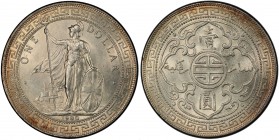 GREAT BRITAIN: AR trade dollar, 1930, KM-T5, a lovely example! PCGS graded MS64. The British Trade Dollar was designed by George William De Saulles an...