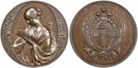 GREAT BRITAIN: AE medal (39.72g), ND (1854-5), Eimer-1493, BHM-2668A, Storer-2611, Brettauer-3709, Allen-115-116, 41mm bronze medal for Florence Night...
