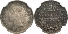 BRITISH GUIANA: Victoria, 1837-1901, AR 4 pence, 1891, KM-26, wonderful multicolored toning, a lovely example! NGC graded MS65.
Estimate: USD 160 - 1...