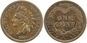 UNITED STATES: 1 cent, 1872, KM-90a, Snow-S2, VF, 18/1872/2, minor repunching of 1, 8, and 2, closed E's, bold N, better date, ex Jim Farr Collection....