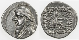 PARTHIAN KINGDOM: Mithradates II, c. 123-88 BC, AR drachm (4.08g), Shore-85, bare-headed bust, long beard, bold strike, EF.
Estimate: USD 90 - 130