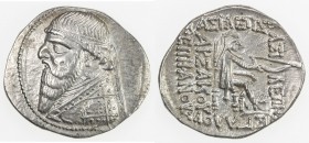 PARTHIAN KINGDOM: Mithradates II, c. 123-88 BC, AR drachm (4.21g), Shore-85. Sell-27, bear-headed bust, long beard // 5-line legend, bold strike, choi...