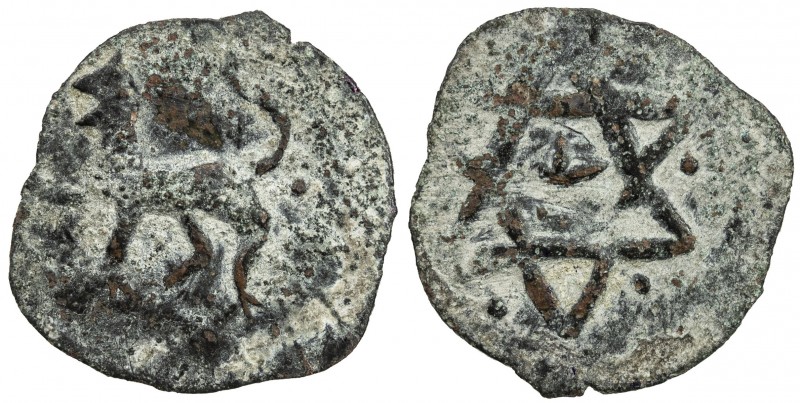 DENIZLI: Anonymous, ca. 1340s-1370s, AE mangyr (0.79g), A-F1265, lion left // mi...